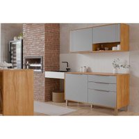 Cozinha Modulada MGM 2 Peças Áurea C2P65 Cinamomo/Platina