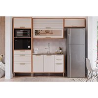 Kit Cozinha MGM 4 Peças Eloise C4P256 Cinamomo/Off