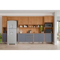 Cozinha Modulada MGM 6 Peças Divina C6P140 Cinamomo/Titanium