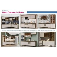 Kit Cozinha Henn 15 Peças Connect s/Pia C15P02 Duna/Cristal