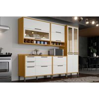 Cozinha Modulada Ronipa 5 Peças Syrah C5P148 Amendoa/Branco