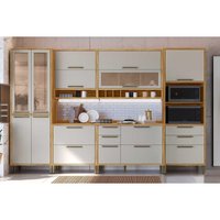 Cozinha Completa Ronipa 6 Peças Syrah C6P114 Amendoa/Off White