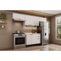 Cozinha Modulada Completa Alpha 4 Peças (3Aéreos+1Balcão) C4P181 Branco - Carraro