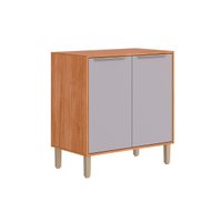 Balcão de Cozinha Modulado c/ Tampo Esplêndida c/ 2 Portas 80cm Cinamomo/Platina - MGM