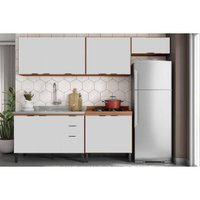 Kit Modulado Demóbile 5 Peças Firenze C5P156 Amendola/Nude Prime TX