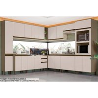Cozinha Modulada Henn Connect Henn 16 Peças C5P98 Duna/Cristal