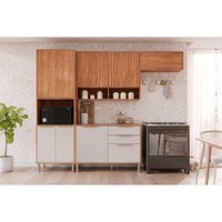 Kit Cozinha MGM 4 Peças Divina C4P260 Cinamomo/Off