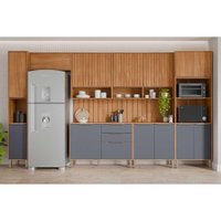 Cozinha Modulada MGM 9 Peças Divina C9P25 Cinamomo/Titanium