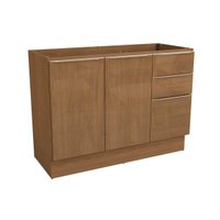 Gabinete Cozinha Modulado Vibra T625 c/ 2 Portas 3Gavs s/Tampo 120cm Canela Lacca Kappesberg