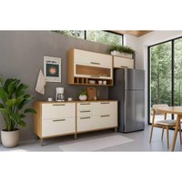 Cozinha Completa Ronipa 4 Peças Syrah C4P248 Amendoa/Off White