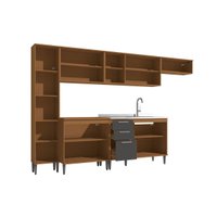 Cozinha Completa Kappesberg 7 Peças Linna C7P108 Canela/Off White