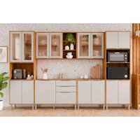 Cozinha Modulada MGM 6 Peças Brilhante C6P138 Cinamomo/Off