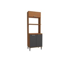 Paneleiro Cozinha Modulado Linna T727 c/ 3 Portas 70cm Canela/Grafite Kappesberg