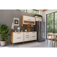 Cozinha Completa Ronipa 4 Peças Syrah C4P248 Amendoa/Branco