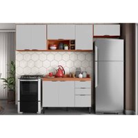 Kit Cozinha Demóbile 4 Peças Firenze C4P254 Amendola/Nude Prime TX