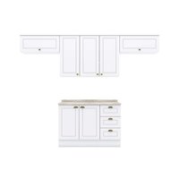 Cozinha Modulada Henn Americana Henn 5 Peças C5P43 Branco