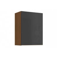 Armário Cozinha Vibra T643 c/ 1 Porta 60cm Canela/Grafite Lacca - Kappesberg