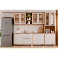 Cozinha Modulada MGM 6 Peças Brilhante C6P130 Cinamomo/Off