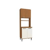 Paneleiro Cozinha Modulado Linna T726 c/ 4 Portas 70cm Canela/Off White Kappesberg
