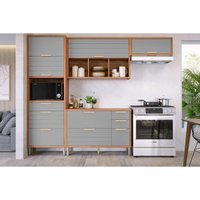 Módulo Cozinha MGM Eloise 4 Peças C4P181 Cinamomo/Platina-MGM