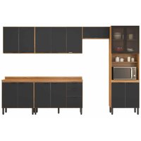 Cozinha Modulada Demóbile 6 Peças Firenze C6P128 Amendola/Nude Prime TX