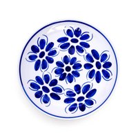 Prato sobremesa 18,5 cm, pintado a mão Monte Sião - Vintage