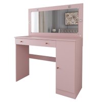 Penteadeira Camarin com Espelho LED Ester - Rose