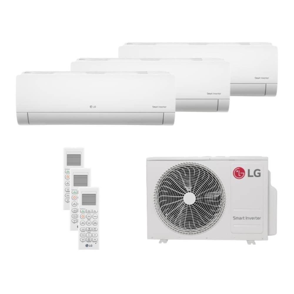 Ar Condicionado Multisplit Tri 23000 Btu(2x7000+9000) Quente/frio - Inverter - LG - 220v - Amnw09gsaa1 Amnw07gsaa1 / Z3uw21gfb1