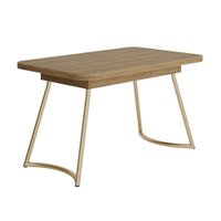 Mesa Toscana 4 lugares Carraro Carvalho c/ Dourado