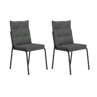 Conjunto 2 Cadeiras de Jantar Bali Carraro Preta