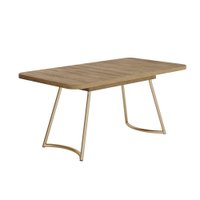 Mesa Toscana 6 lugares Carraro Carvalho c/ Dourado