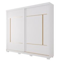 Guarda Roupas Casal 2 Portas de Correr 4 Gavetas 100% MDF Livia