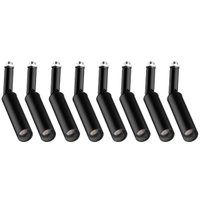 Conjunto 8 Spots Luminária Direcionador Perfilado Preto em Alumínio G9 Bivolt Neo Dital