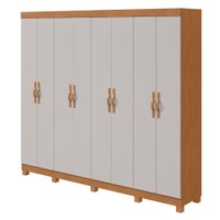 Guarda Roupas Casal 8 Portas 6 Gavetas 100% MDF Serena - Branco