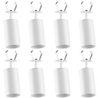 Kit 8 Spots Luminárias Neo Alumínio Branco de Trilho Soquete E27 Dital