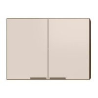 Armario Aereo 80 cm 2 Portas Etna Carvalho Oak Off White POLIMAN
