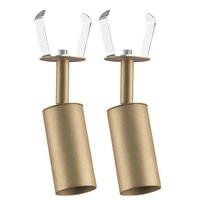 Kit 2 Spots de Embutir Alumínio Iluminação Direcionável Mr11 Bivolt Neo Dital Dourado