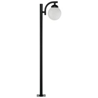Poste de Iluminação Preto 2m Alumínio SEM Globo Luminária para Praça Global Dital