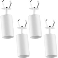 Kit 4 Luminárias Spots de Trilho Alumínio Direcionáveis 22cm Branco Quartos Salas Dital