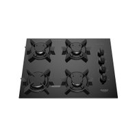 Cooktop 4 Bocas Dako  Pratiko Mesa Vidro a Gás Preto Bivolt - Preto