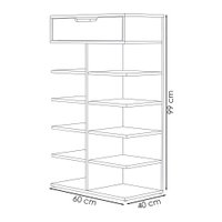 Sapateira Multiuso 1 Gaveta 99X60 cm Agata Hannover DCASA