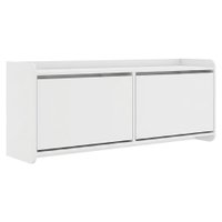 Sapateira Multiuso 2 Portas 130 cm Dalia Branco DCASA