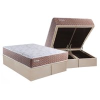 Cama Box Baú CRC Queen +Colchão Molas Privilege Paropas 158