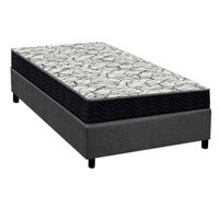 Cama Box CRC Solteiro +Colchão Ortopédico D45 Airtech150 Ortobom 88x188
