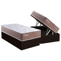 Cama Box Baú CRC Solteiro +Colchão Molas Privilege Paropas -