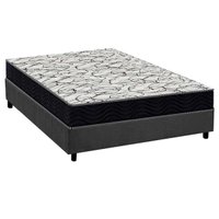 Cama Box CRC Casal +Colchão Ortopédico D45 Airtech150 Ortobom 138x188