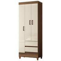Guarda Roupas Solteiro 3 Portas 2 Gavetas Temis