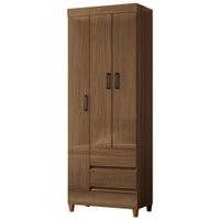 Guarda Roupas Solteiro 3 Portas 2 Gavetas Temis - Madeirado
