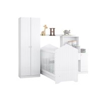 Quarto Infantil Completo Vanila 2 Peças Branco Henn