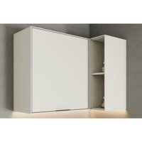 Armário Aéreo Cozinha Henn Fineze 1 Porta Canto Reto Areia